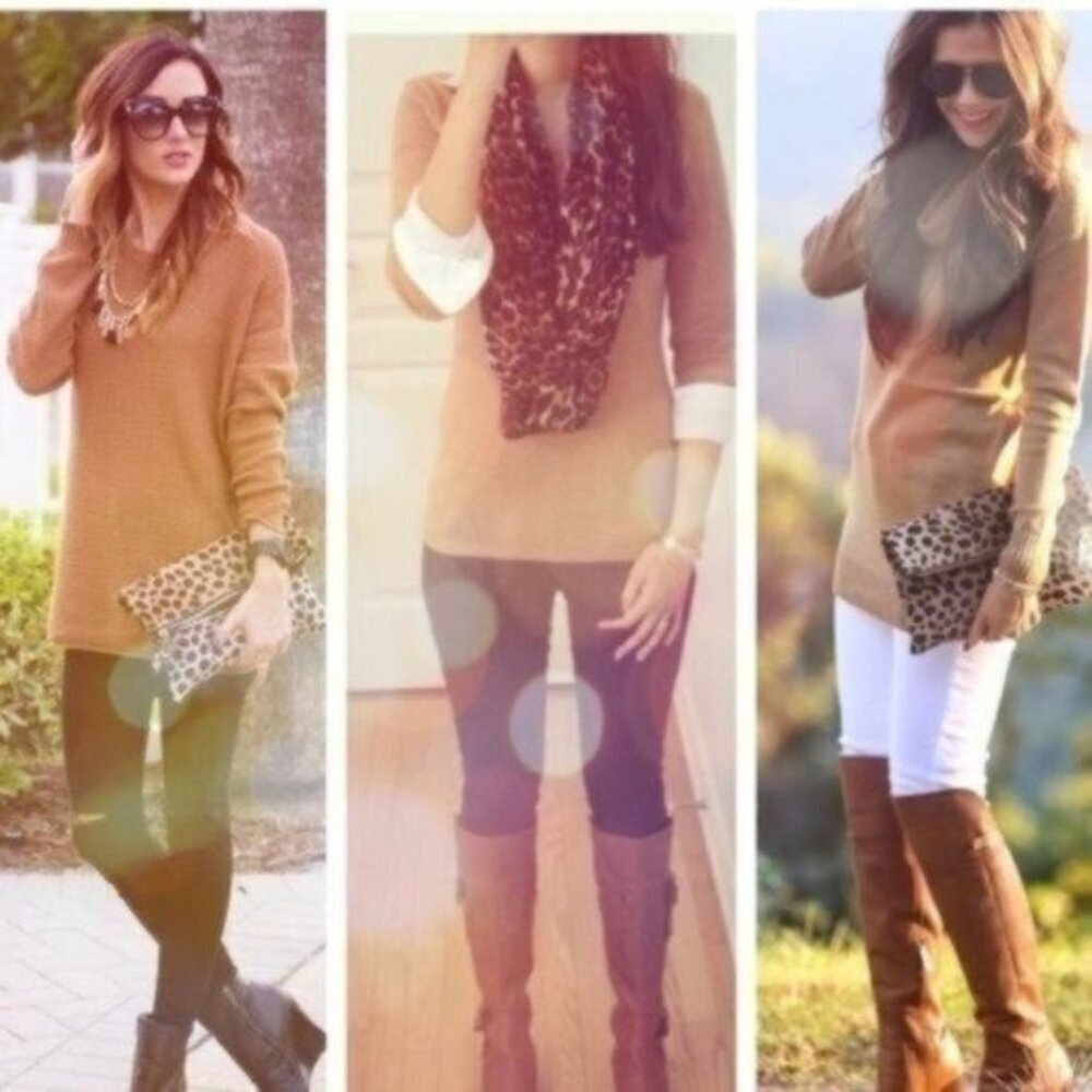 NWT The Limited Split Cowl Neck Tunic Sweater